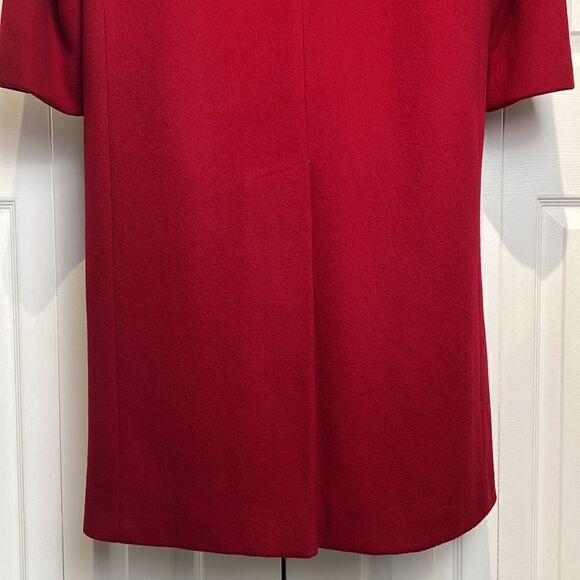 Vintage Forrani Red Double Breasted 100% Wool Long Coat Size 7/8 Petite‎ - Picture 12 of 16